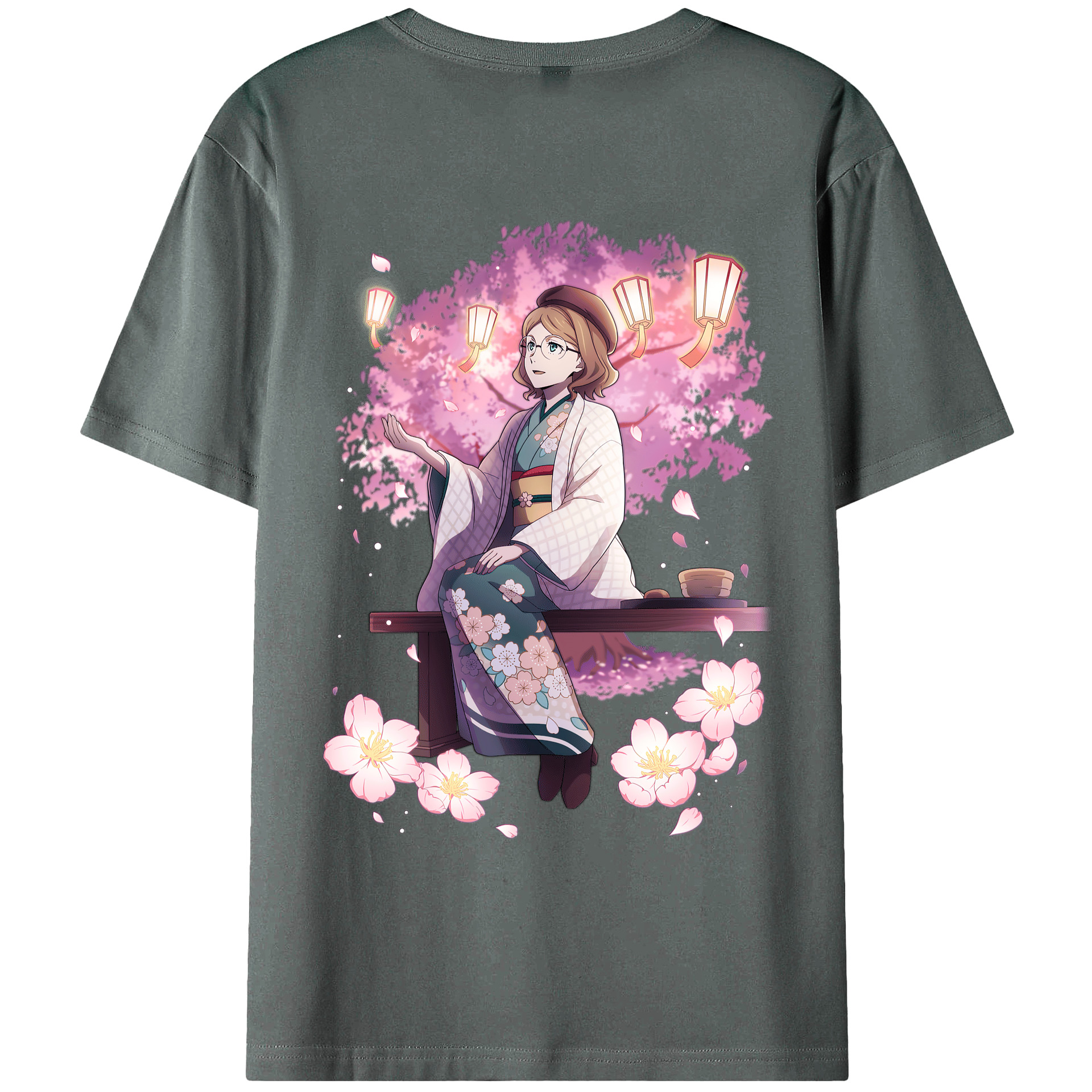 （画像用） 文豪ストレイドッグス Bungo Stray Dogs 綿100％ メンズ半袖Tシャツ（バックプリント） 通気性